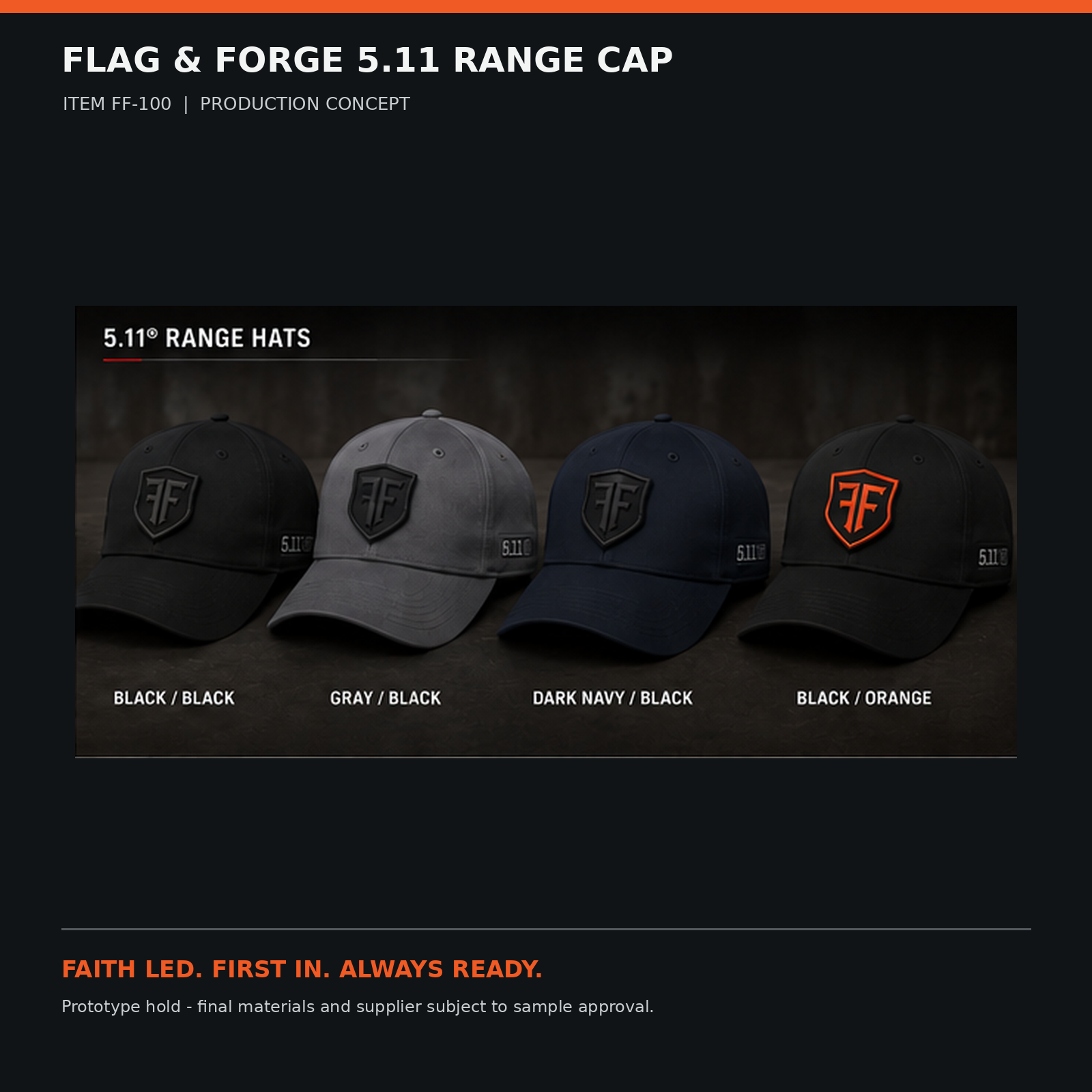 Flag & Forge 5.11 Range Cap product presentation