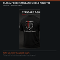 Flag & Forge Standard Shield Field Tee product presentation