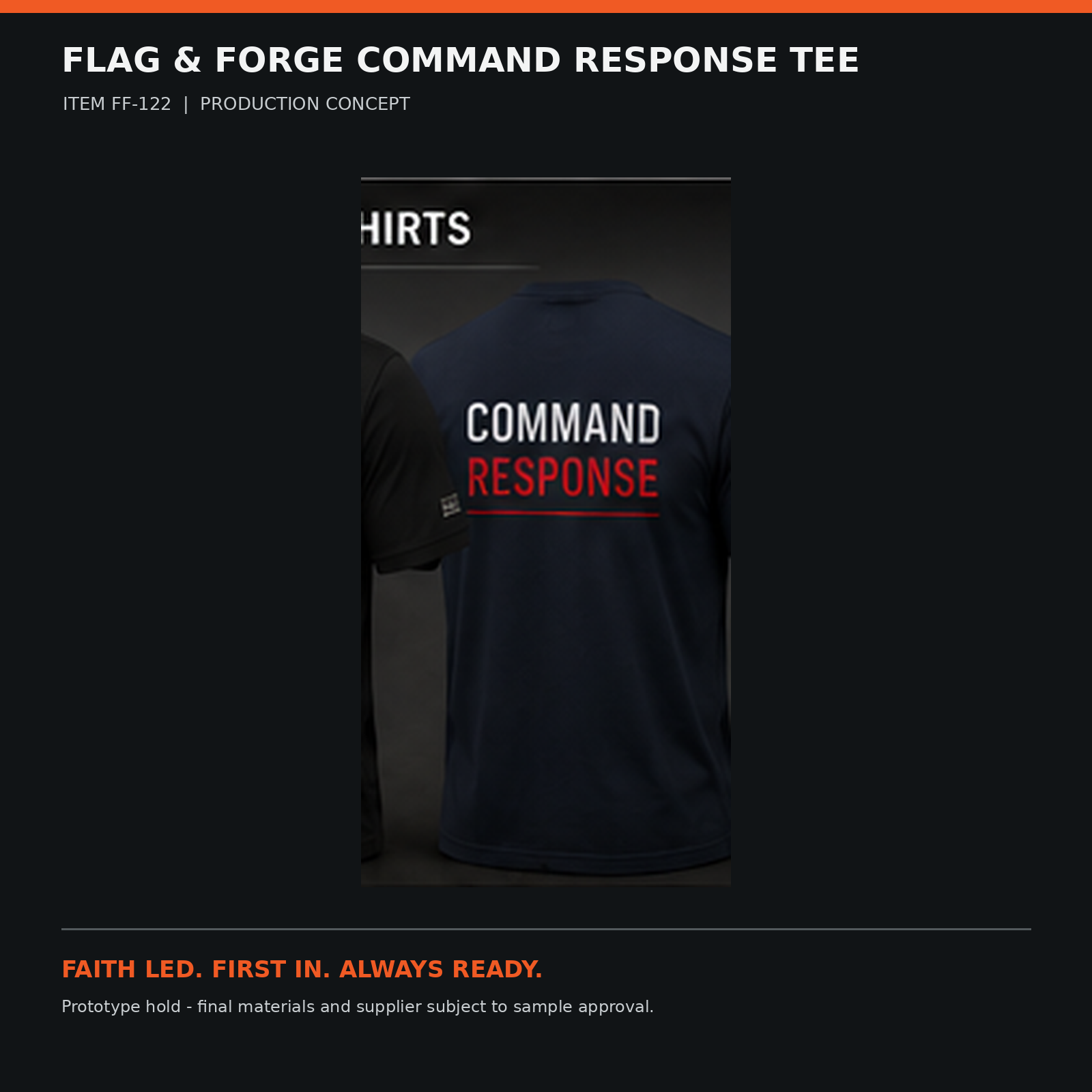 Flag & Forge Command Response Tee product presentation