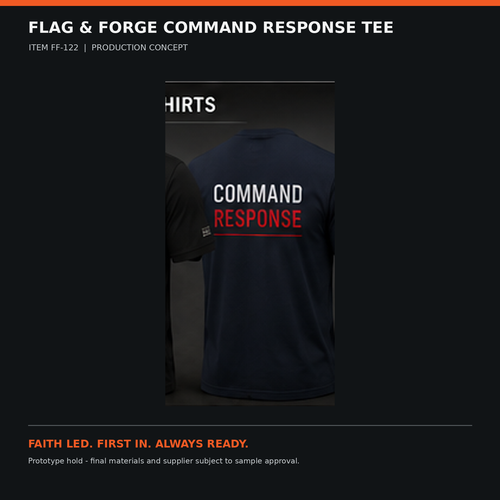 Flag & Forge Command Response Tee product presentation