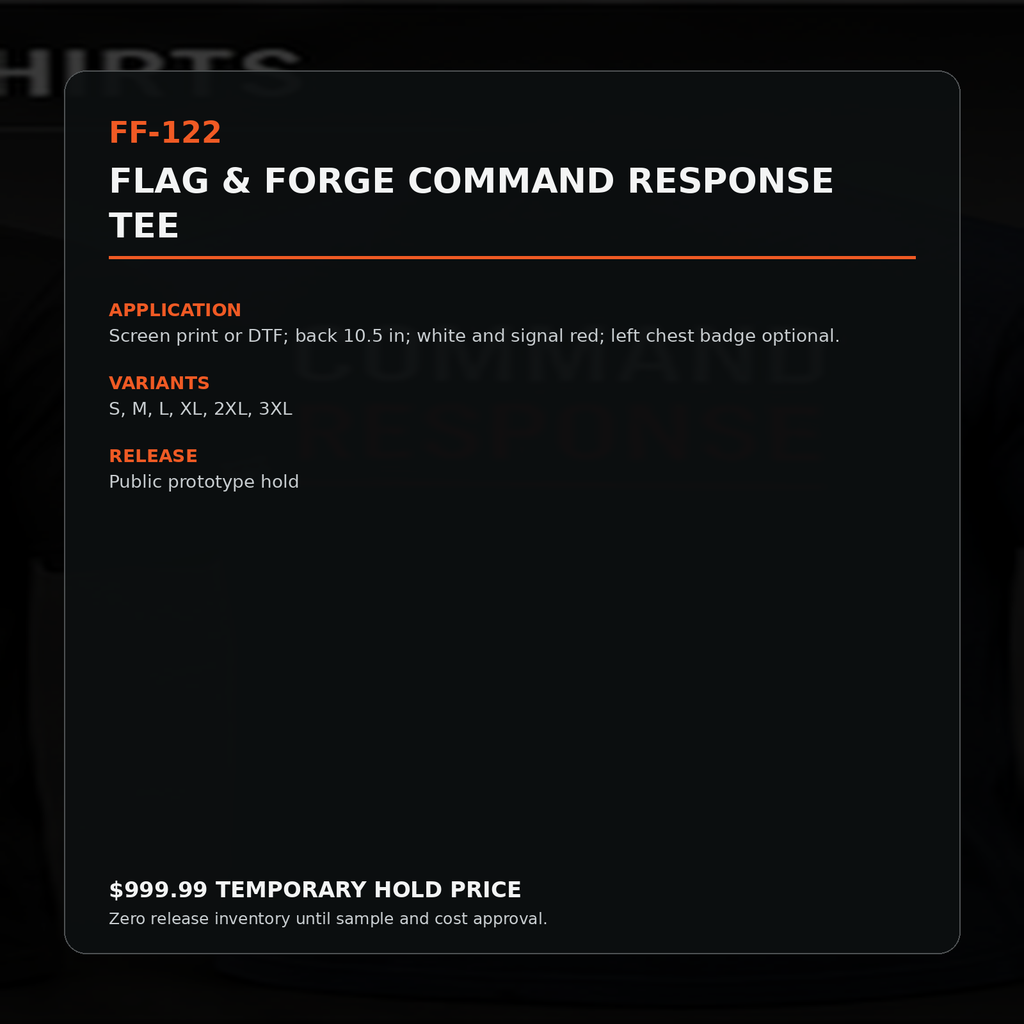 Flag & Forge Command Response Tee product presentation