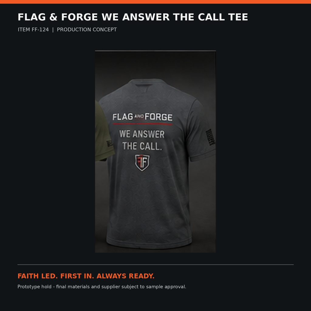 Flag & Forge We Answer the Call Tee product presentation
