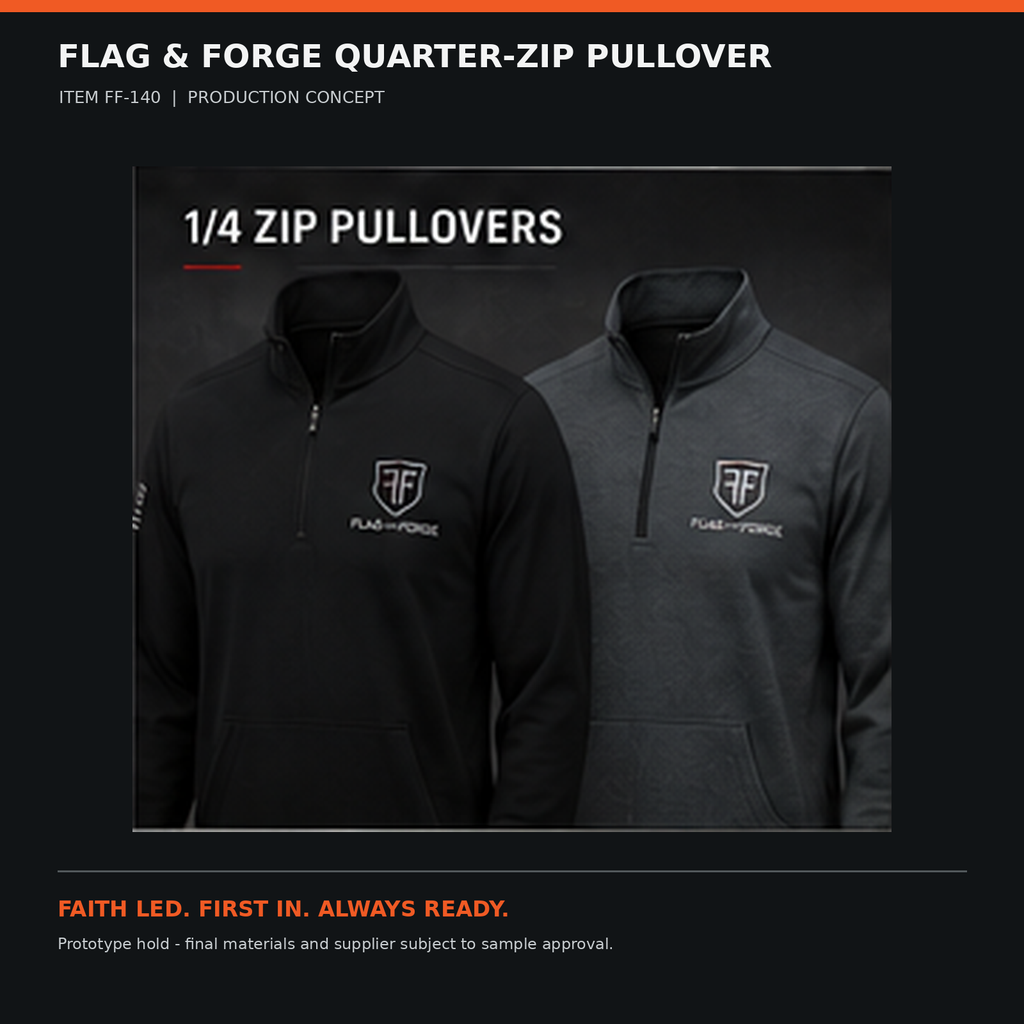Flag & Forge Quarter-Zip Pullover product presentation