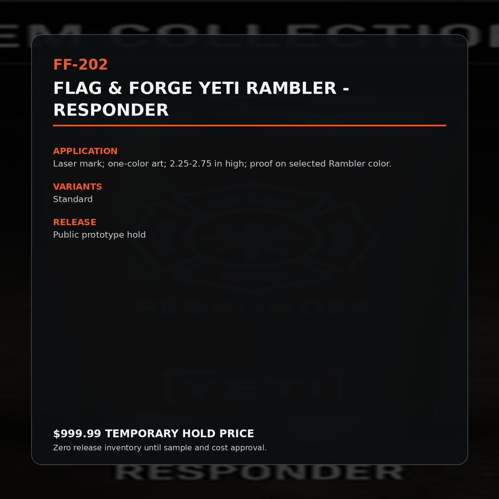 Flag & Forge YETI Rambler - Responder product presentation