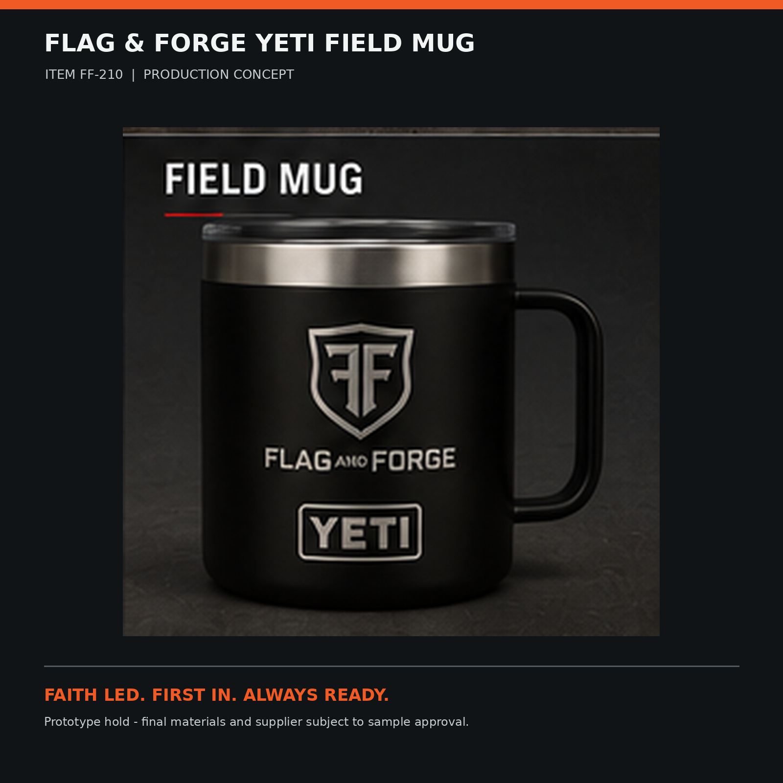 Flag & Forge YETI Field Mug product presentation