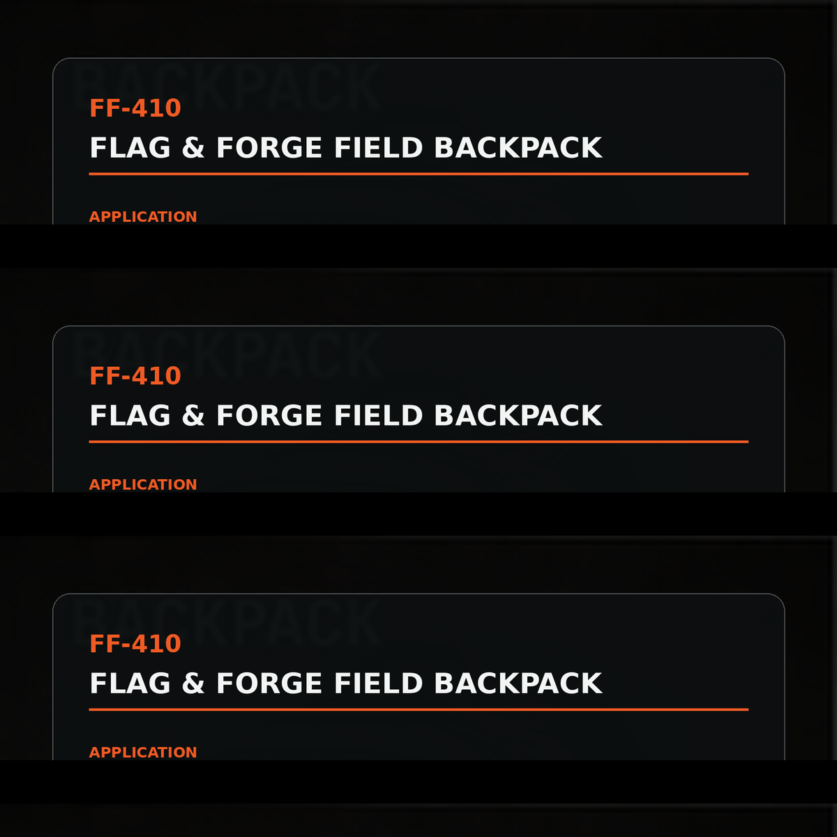 Flag & Forge Field Backpack product presentation