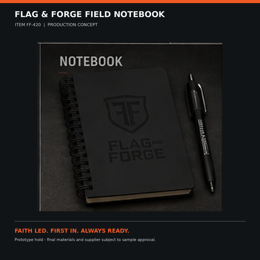 Flag & Forge Field Notebook product presentation